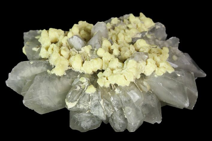 Sulfur Crystals on Selenite - Italy #92617